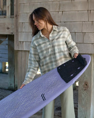 Women's Seawool Oversized Flannel - Plaid Anthracite