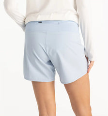 Women's Bamboo-Lined Breeze Short – 6" - Clear Sky