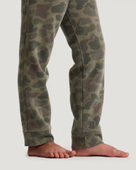 Youth Fleece Jogger - Vintage Camo Oil Green