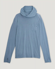 Men's Bamboo Lightweight Graphic Hoodie - Gear & Goods Blue Fog