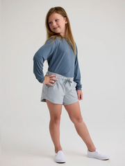 Youth Bamboo Shade Long Sleeve - Slate Blue