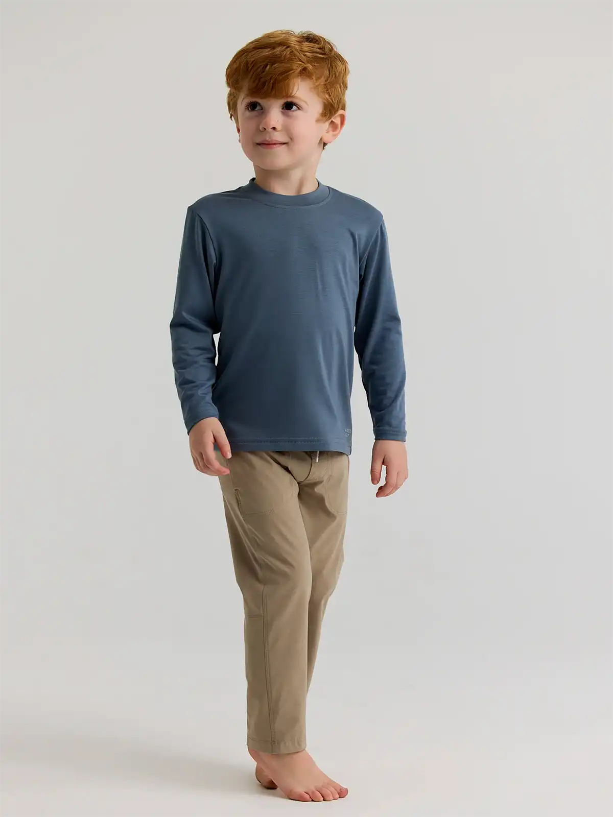 Toddler Bamboo Shade Long Sleeve - Slate Blue