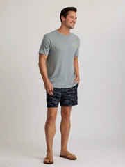 Men's Active Breeze Short Lined – 5.5" - Seasmoke Camo Black