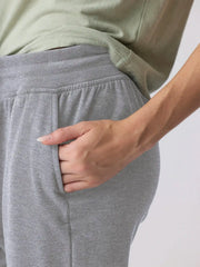 Women's Bamboo Lightweight Fleece Jogger - Light Heather Grey