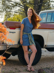 Women's Elevate Lightweight Coverup - Bluestone
