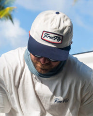 Americana Script Snapback Hat - Bone