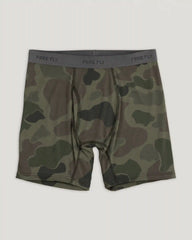 Men's Bamboo Motion Boxer Brief - Vintage Camo Oil Green