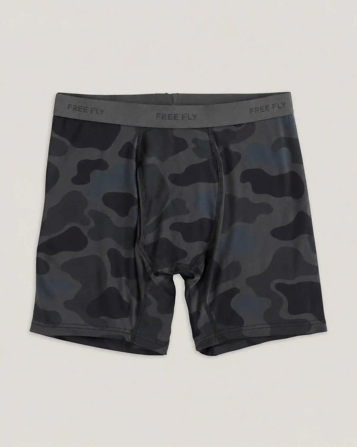 Men's Bamboo Motion Boxer Brief - Vintage Camo Black