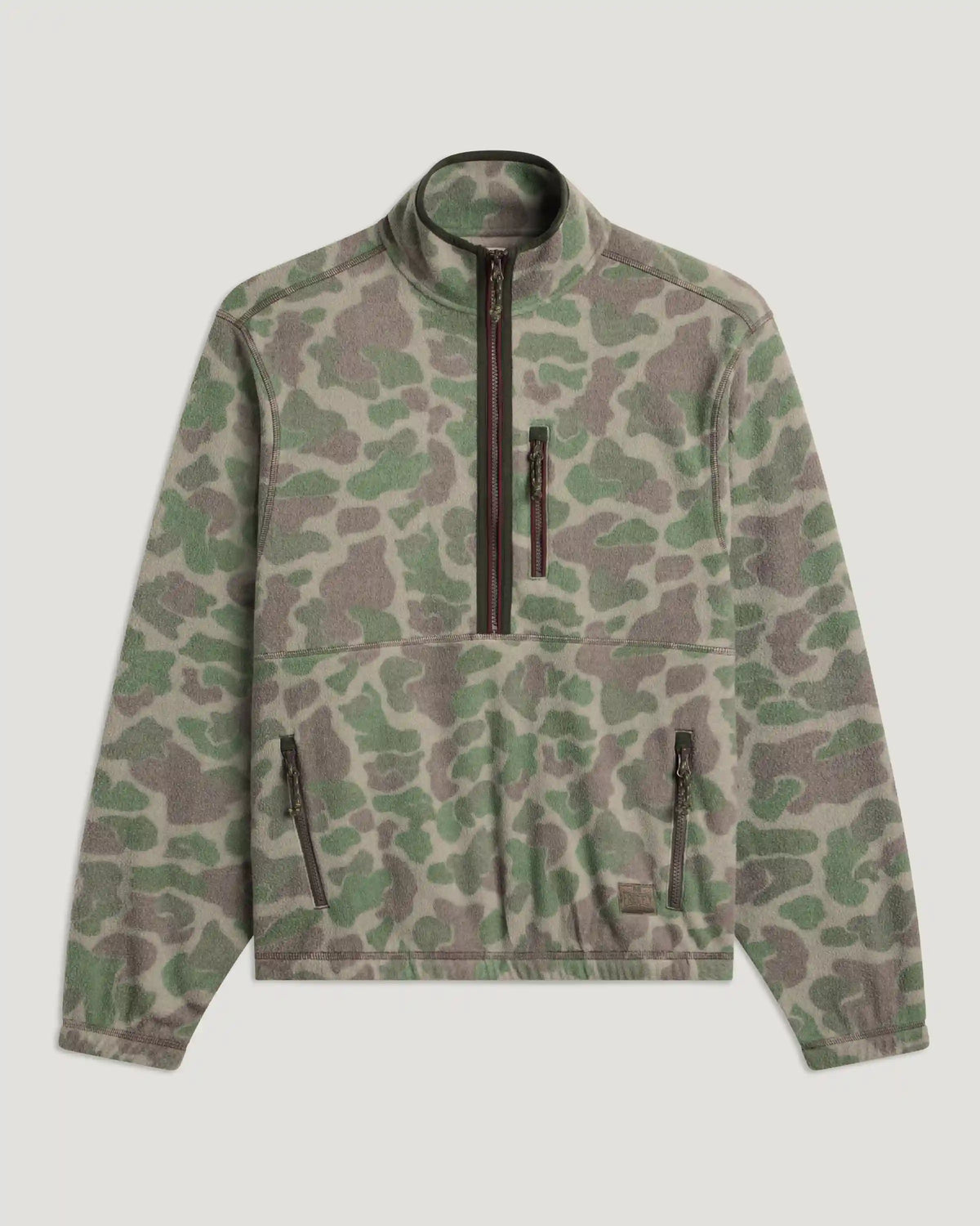 Men's Ashridge Fleece Half Zip - Vintage Camo Oil Green