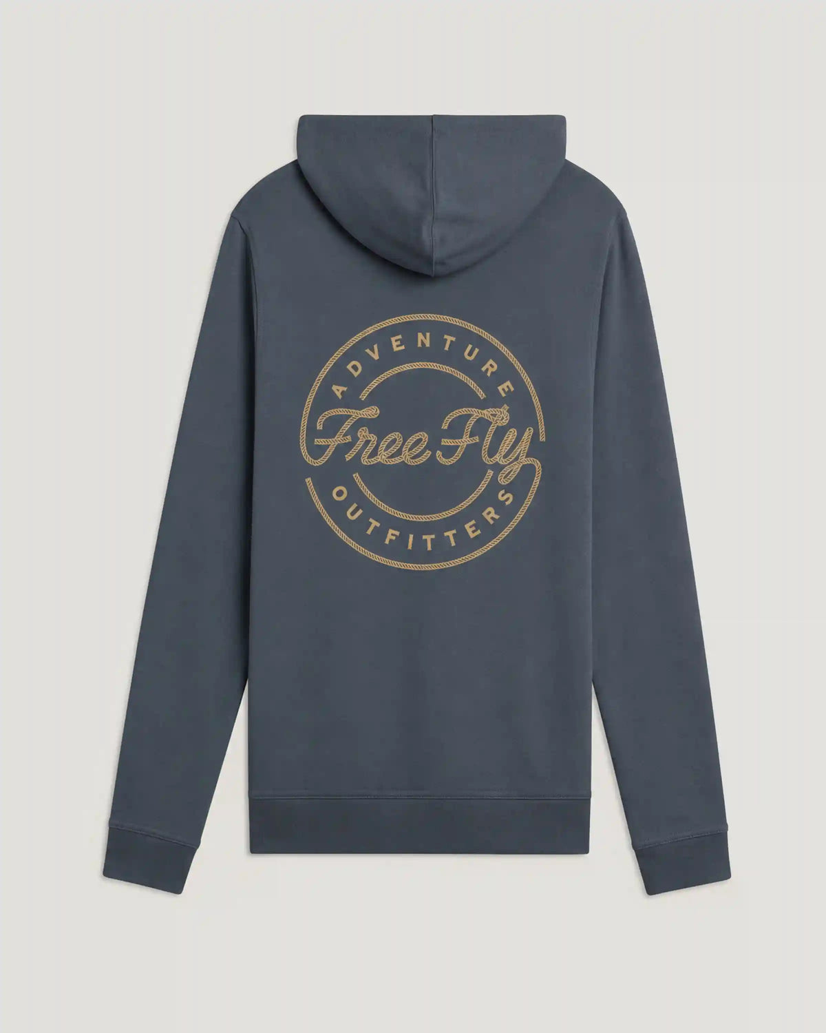 Coastal Rope Fleece Hoodie - Storm Cloud