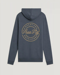 Coastal Rope Fleece Hoodie - Storm Cloud