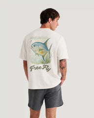 Rough Back Relaxed Tee - Bone