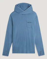Men's Bamboo Lightweight Graphic Hoodie - Bait & Tackle Pacific Blue