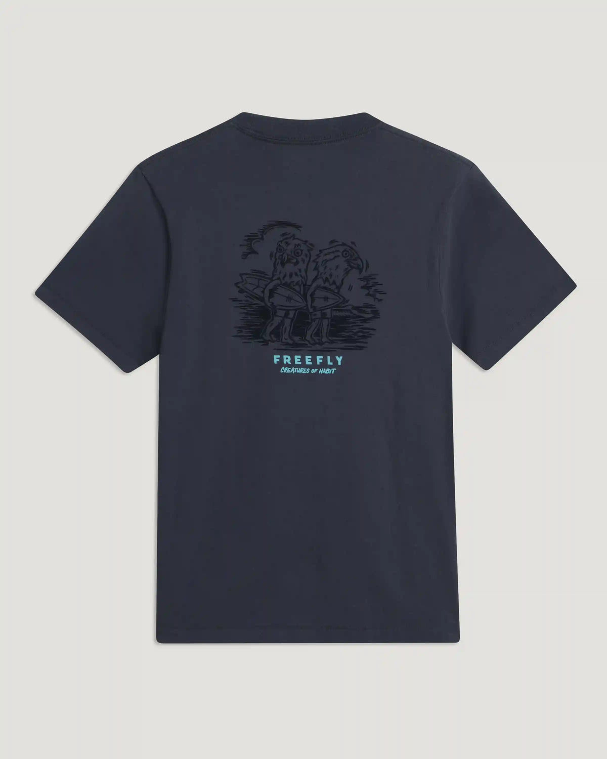 Strange Birds Relaxed Tee - Anthracite