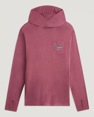 Men's Bamboo Lightweight Graphic Hoodie - Osprey Catch Plum