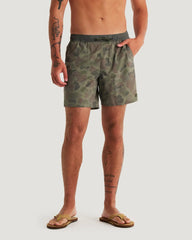 Men's Palmera Trunk – 17" - Vintage Camo Oil Green
