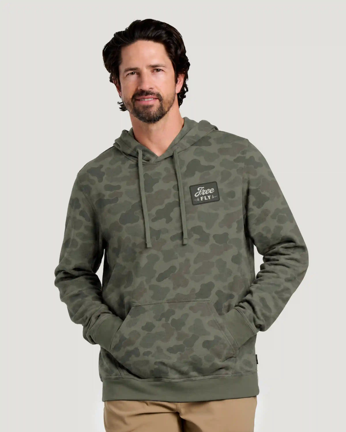 Camo Outfitters Fleece Hoodie - Vintage Camo Oil Green