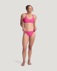 Women's Wavebound Cross-Tie Bikini Top - Magenta Haze