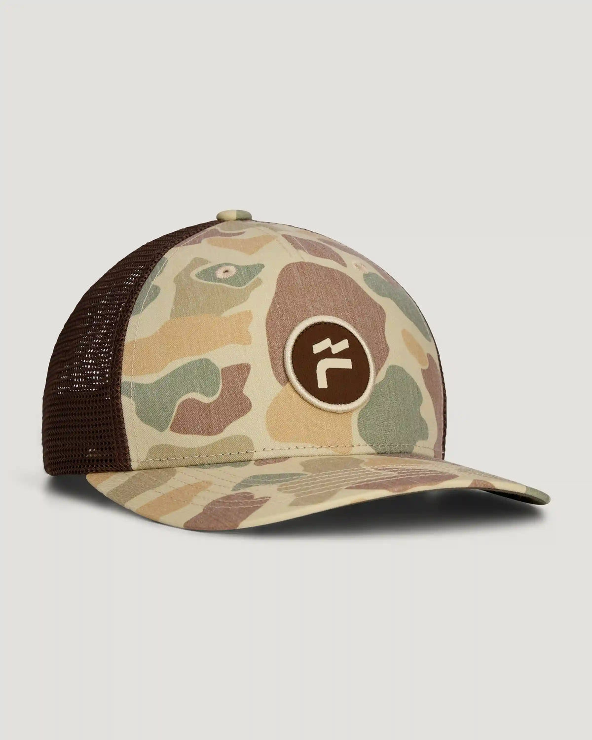 Brand Flag Camo Trucker Hat - Vintage Camo