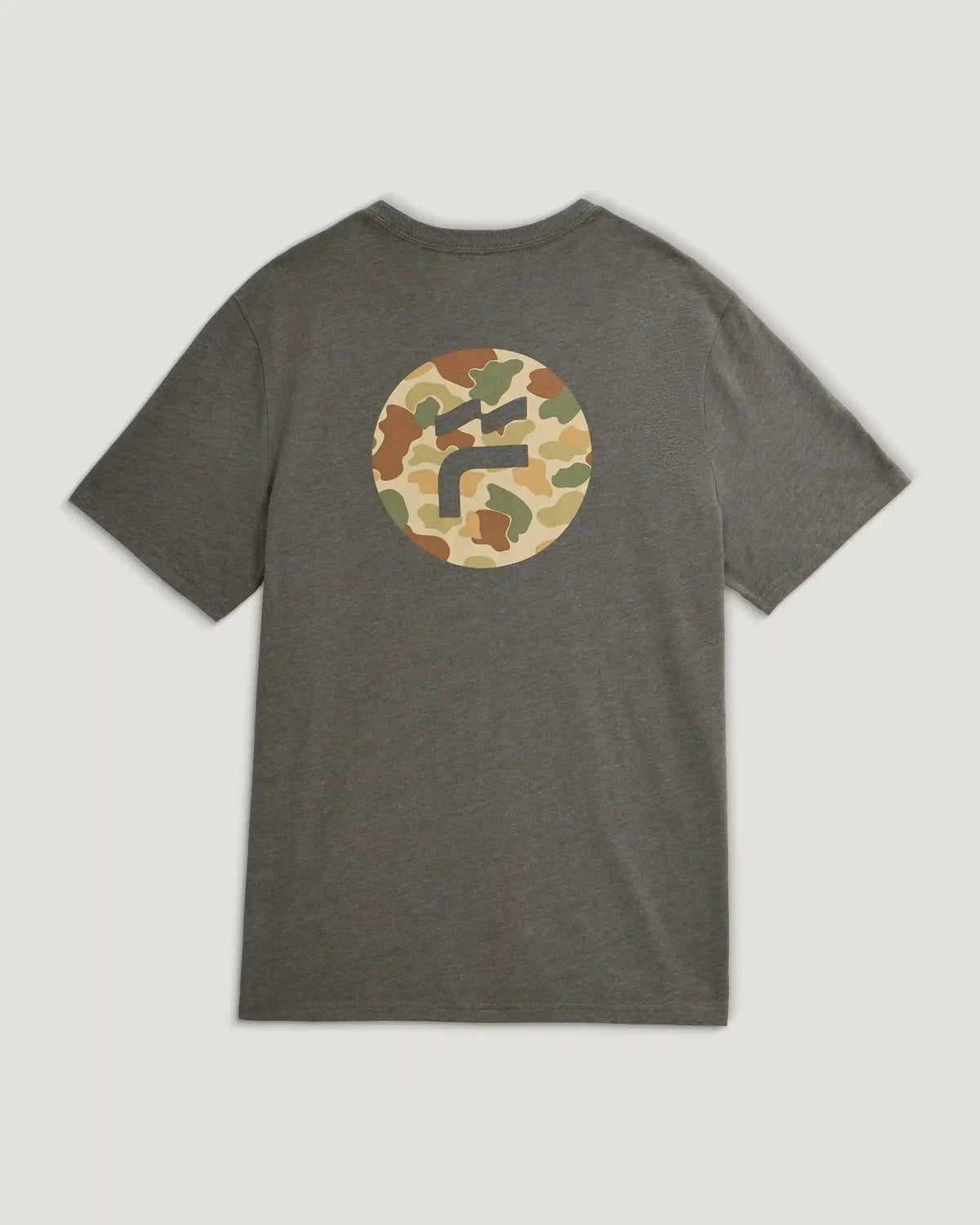 Brand Flag Tee - Heather Fatigue