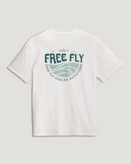 Blue Edge Pocket Tee - Bright White