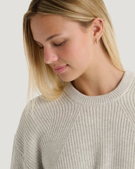 Women's Coastloom Crew Sweater - Off White Heather
