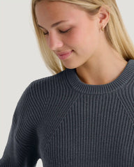 Women's Coastloom Crew Sweater - Storm Cloud