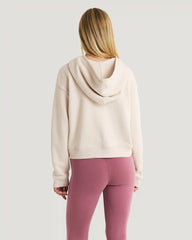 Women's Bamboo Northcoast Fleece Full Zip Hoodie - Stone
