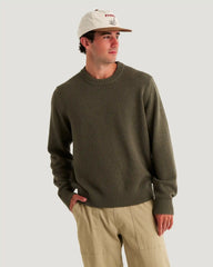 Men's Coastloom Crew Sweater - Smokey Olive