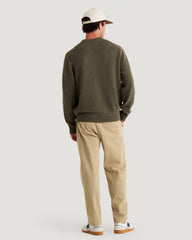 Men's Coastloom Crew Sweater - Smokey Olive