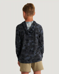 Youth Bamboo Shade Hoodie - Vintage Camo Black