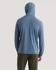 Men's Bamboo Lightweight Hoodie - Pacific Blue
