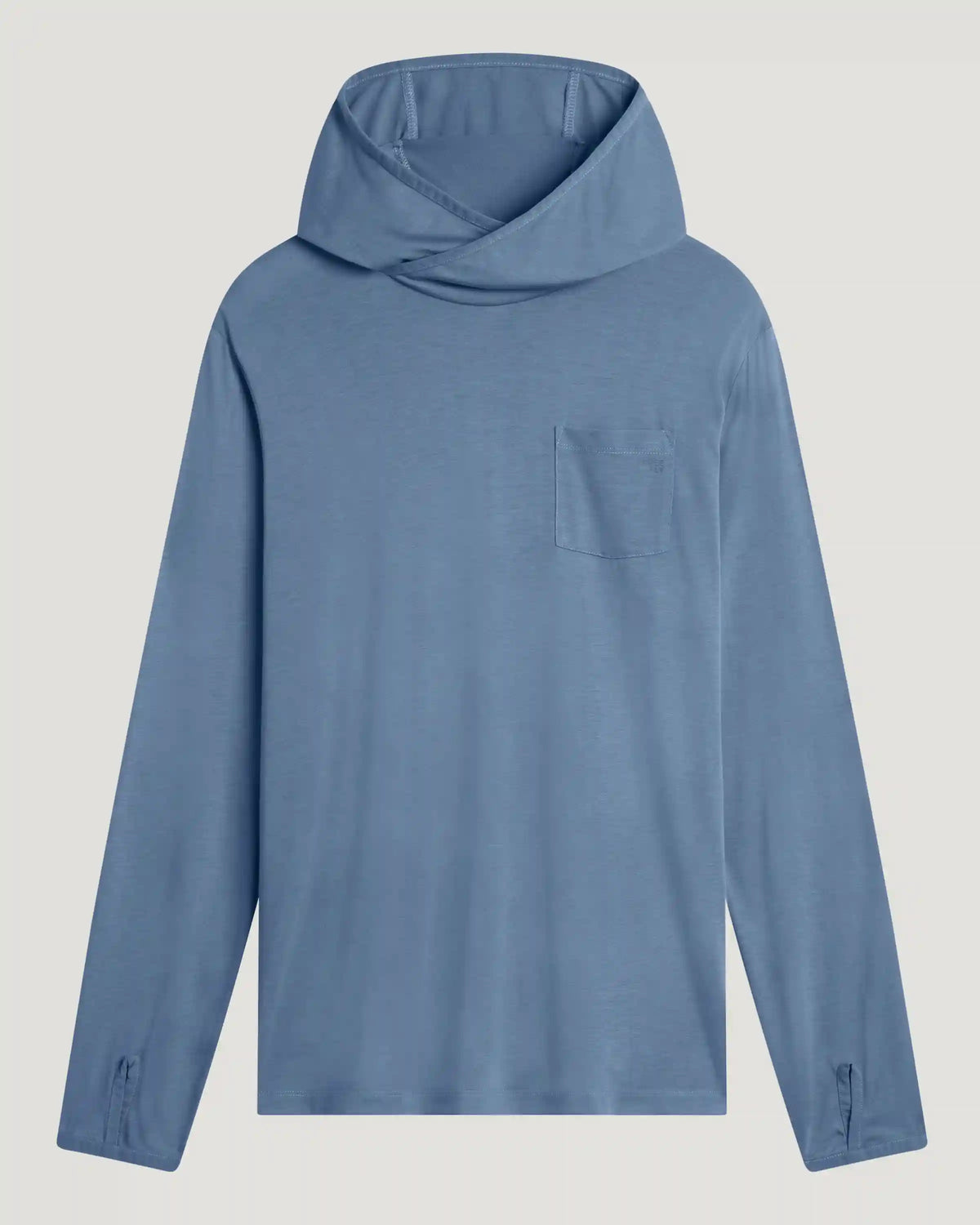 Men's Bamboo Lightweight Hoodie - Pacific Blue