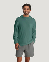 Men's Bamboo Lightweight Hoodie - Sea Pine