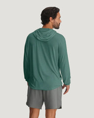 Men's Bamboo Lightweight Hoodie - Sea Pine
