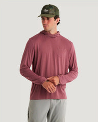 Men's Bamboo Lightweight Hoodie - Plum