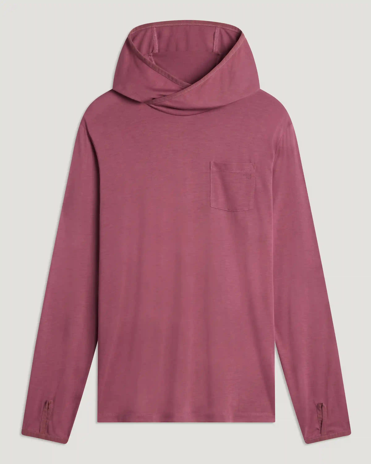 Men's Bamboo Lightweight Hoodie - Plum