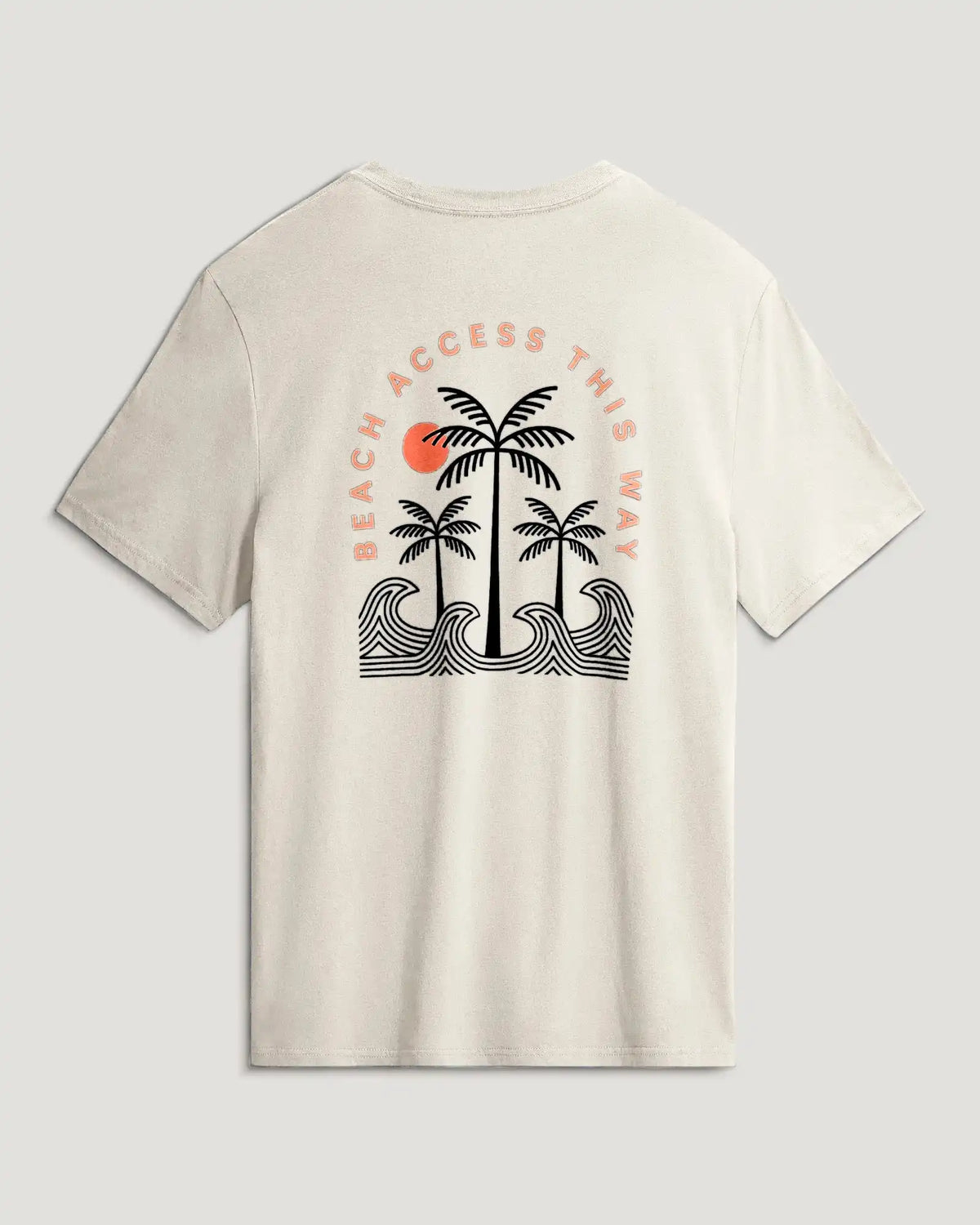 Beach Access Tee - Heather Sea Salt