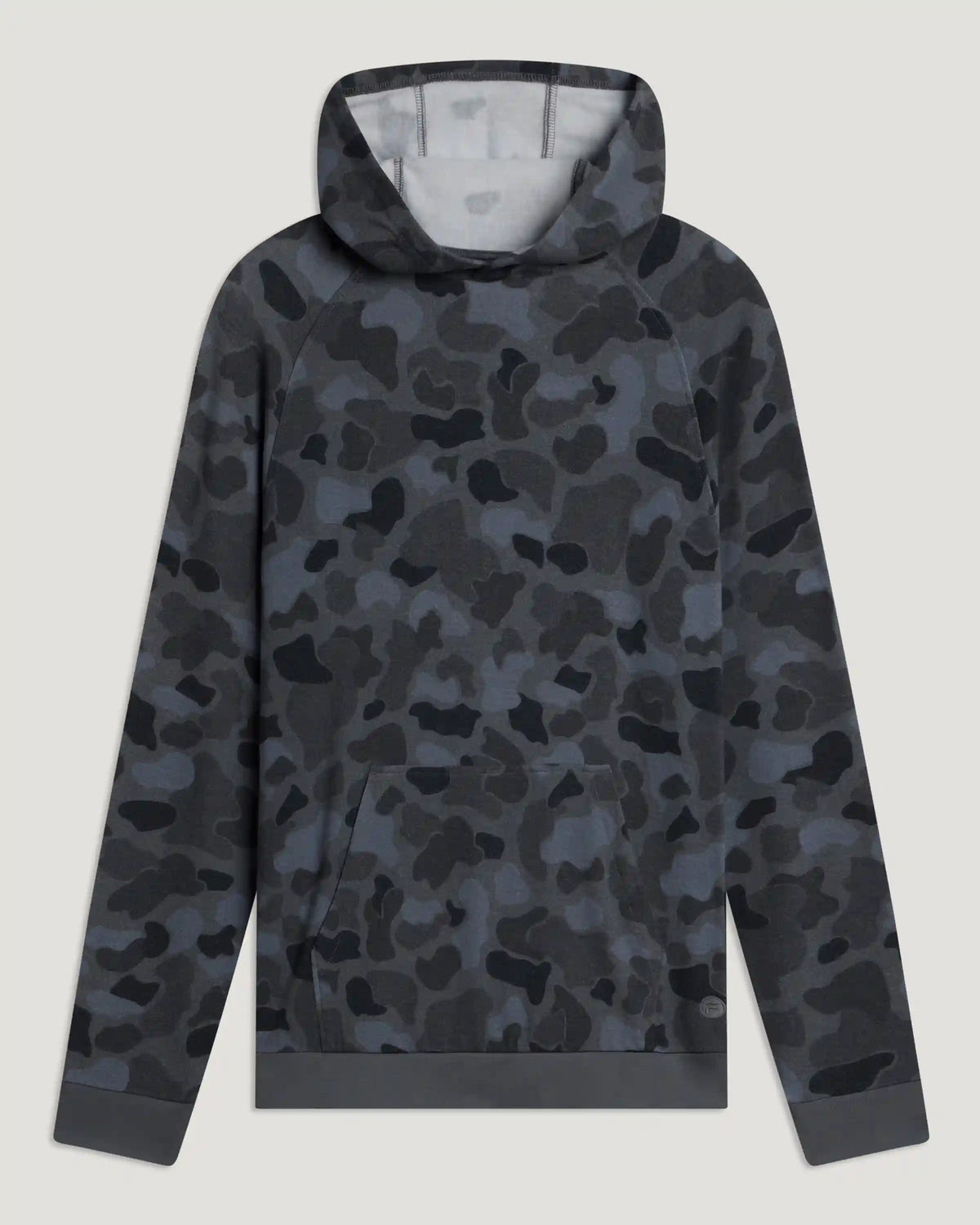 Men's Bamboo Lightweight Fleece Hoodie - Vintage Camo Black