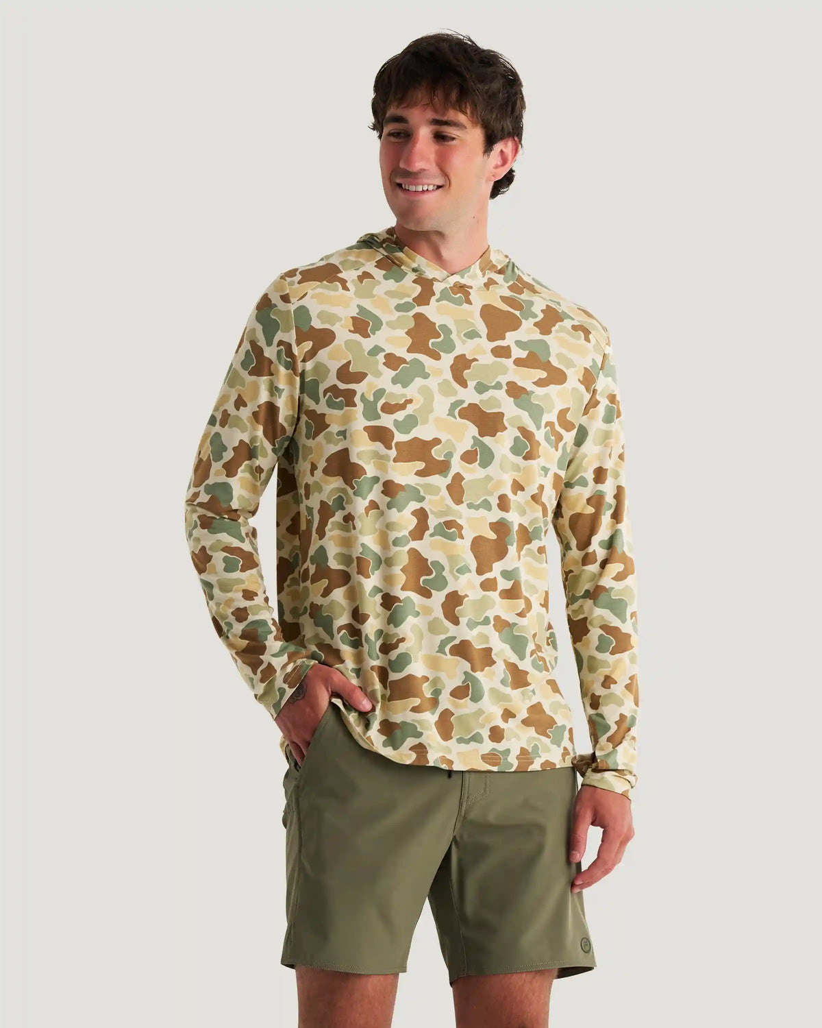 Men's Bamboo Shade Hoodie - Vintage Camo