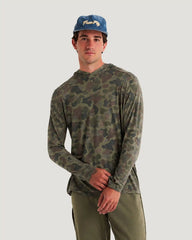 Men's Bamboo Shade Hoodie - Vintage Camo Oil Green