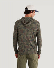 Men's Bamboo Shade Hoodie - Vintage Camo Oil Green