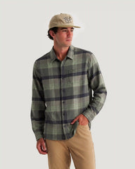 Men's Seawool Flannel Shirt - Dark Forest Plaid