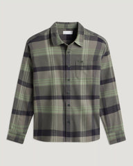 Men's Seawool Flannel Shirt - Dark Forest Plaid