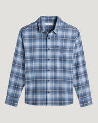 Men's Seawool Flannel Shirt - Storm Cloud Plaid