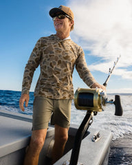 Men's Elevate Lightweight Hoodie - Vintage Camo Desert Tan
