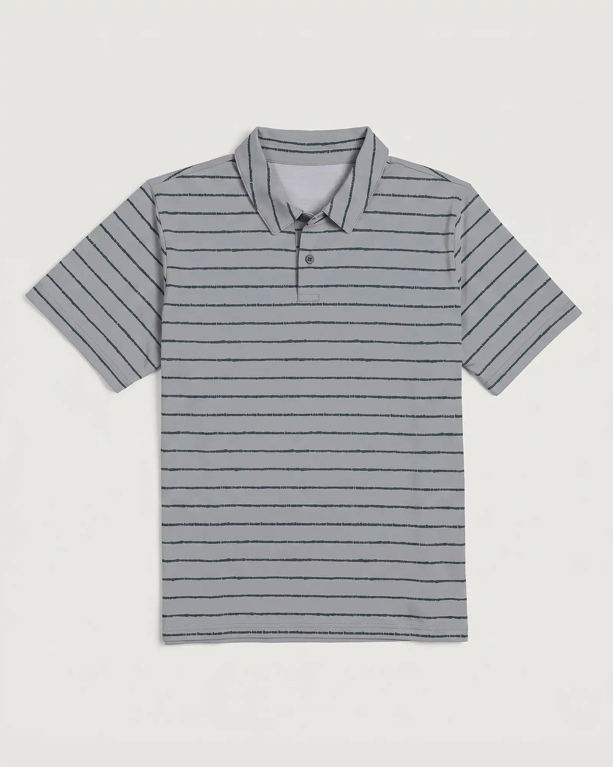 Men's Elevate Polo - Dash Stripe Aspen Grey