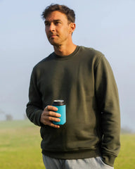 Men's Bamboo Northcoast Fleece Crew - Dark Forest