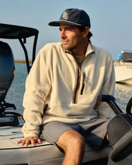 Men's Ashridge Fleece Half Zip - French Oak