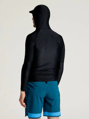 Men's Pinnacle Hooded Rash Guard - Black